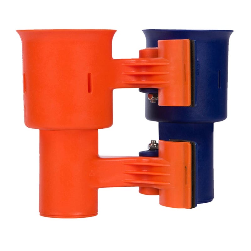 ROBOCUP, (Navy & Orange), Best Cup Holder for Drinks, Fishing Rod/Pole, Boat, Beach Chair, Golf Cart, Wheelchair, Walker, Drum Sticks, Microphone Stand - Image 5